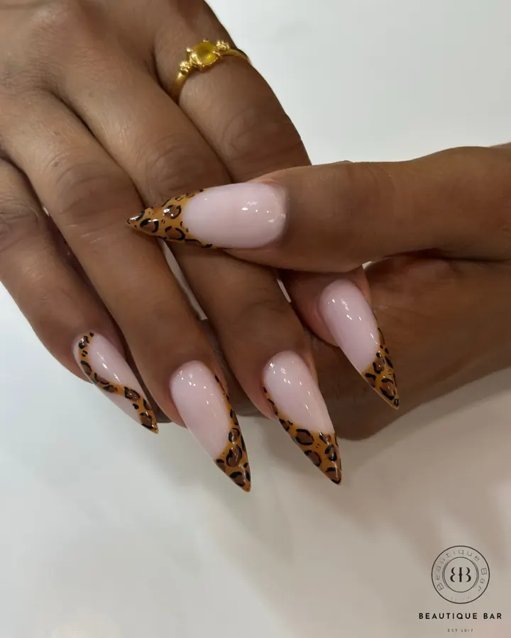 Nails by Beautique Bar: leopard tips